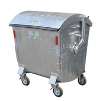 1100L горещо поцинкована кофа за боклук