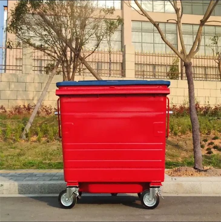 Galvanized Step Trash Can